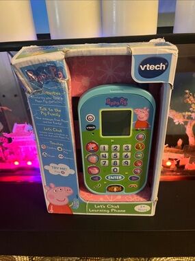 VTech Peppa Pig Let's Chat Learning Phone - Green/Blue